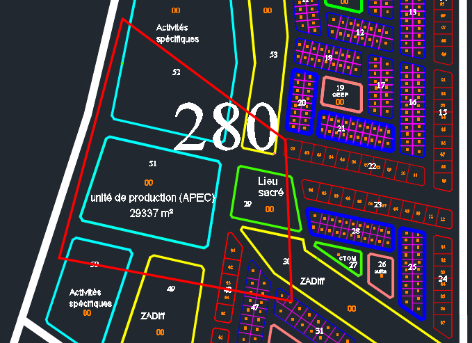 Sites pour projet agricole